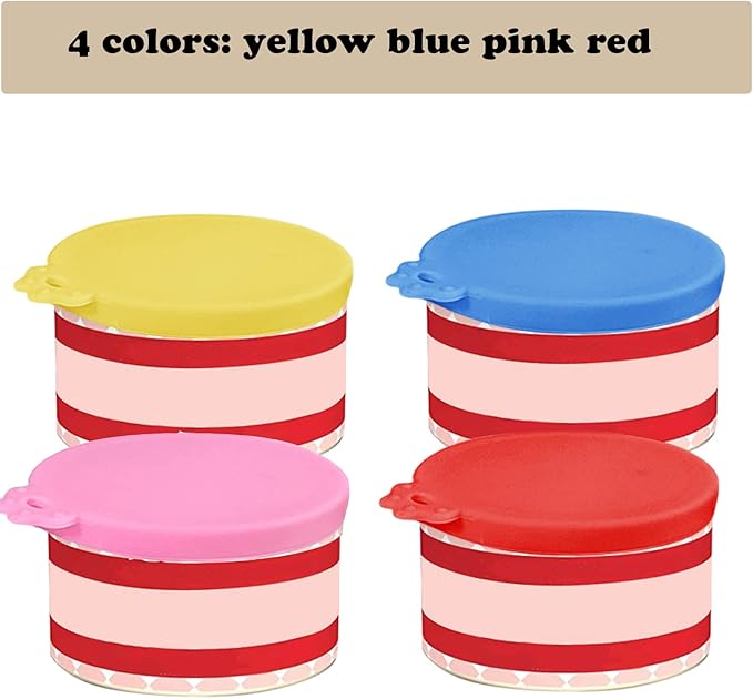 4 Pcs Food Can Lids Pet Can Covers, Silicone Small Pet Food Can Lids Covers - Image 4