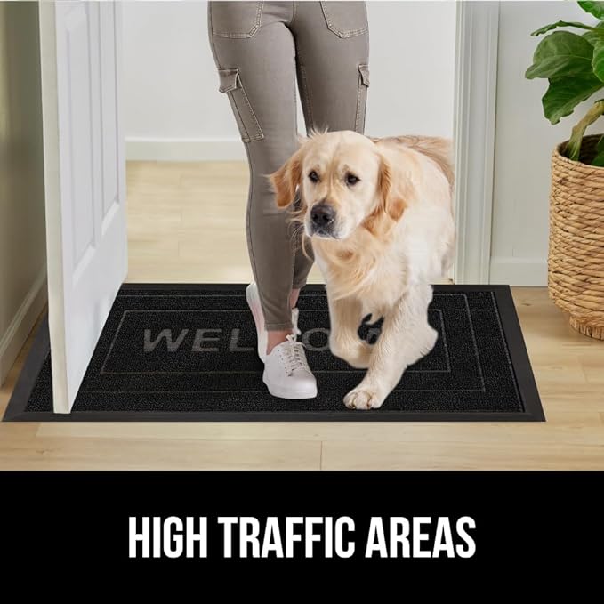 GORILLA GRIP 100% Waterproof All-Season WeatherMAX Doormat 35x23, US Designed - Image 7
