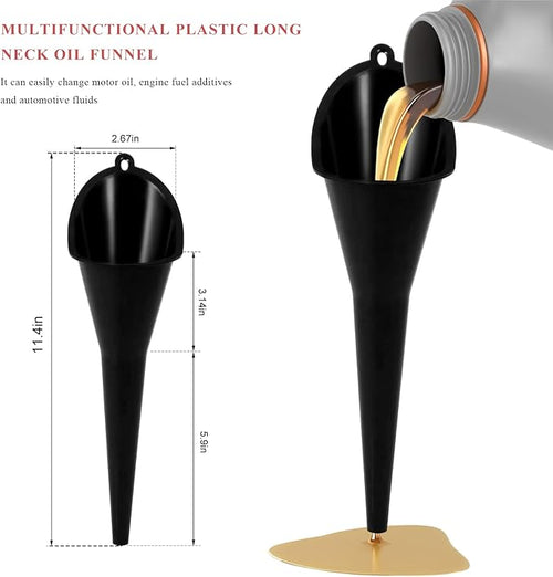 2 PCS Oil Funnel, Automotive Use Funnels - Image 2