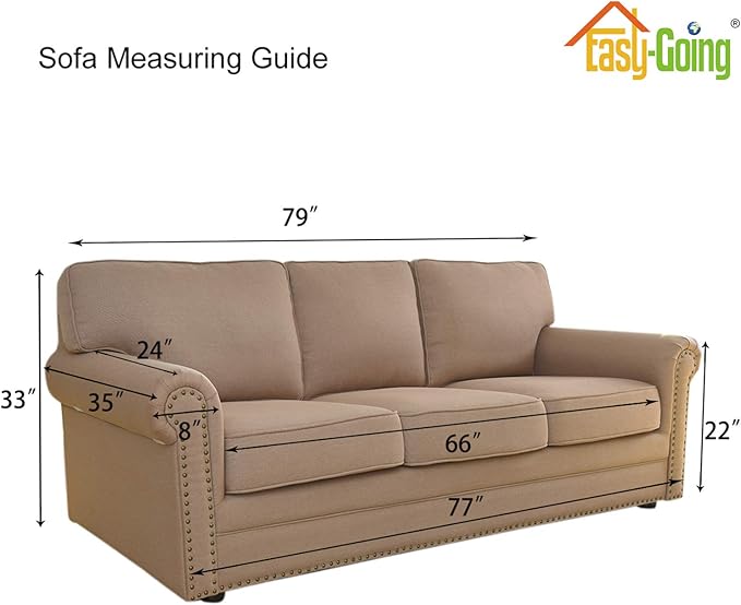 Easy-Going Stretch Sofa Slipcover 1-Piece Sofa Cover Furniture Protector Couch - Image 6
