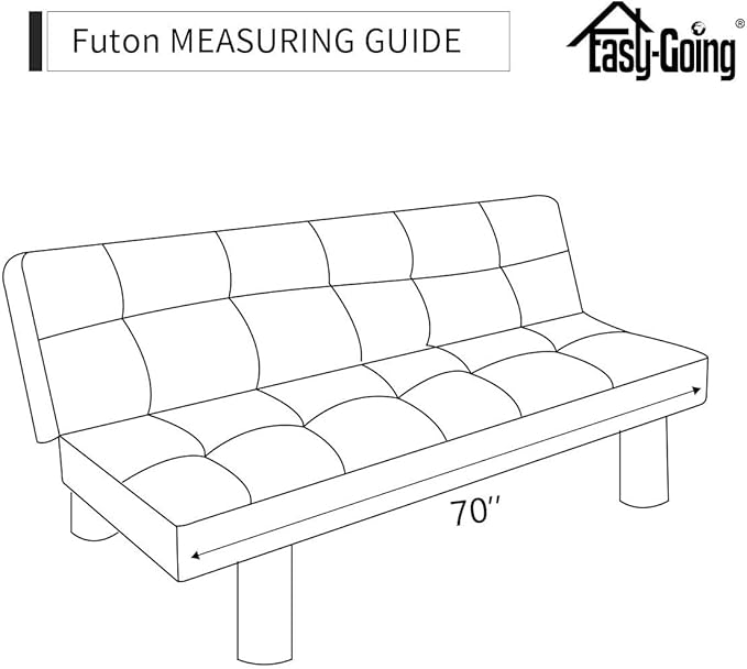 Easy-Going Futon Sofa Slipcover Reversible Sofa Cover Armless Futon Cover - Image 9