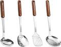 FJNATINH Stainless Steel Wok Spatula, Slotted Spatulas, Skimmer Ladle Tool Set by HOMEKITCHENTOOL