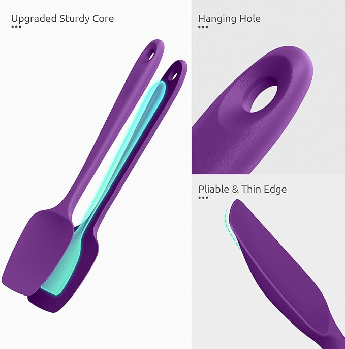 U-Taste Silicone Spoon Spatula Set, 600ºF High Heat Resistant Food Grade - Image 6