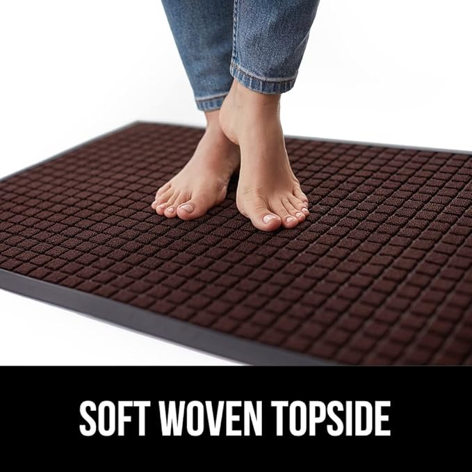 GORILLA GRIP 100% Waterproof All-Season WeatherMAX Doormat 35x23, US Designed - Image 7