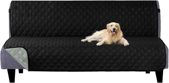 U-NICE HOME Futon Sofa Covers Reversible Sofa Slipcover Armless Cover Furniture by U-NICEHOME