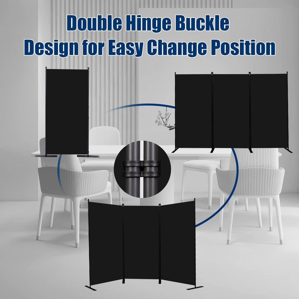 Room Divider 3 Panel-102''Wide,6FT Room Dividers and Folding Privacy ...