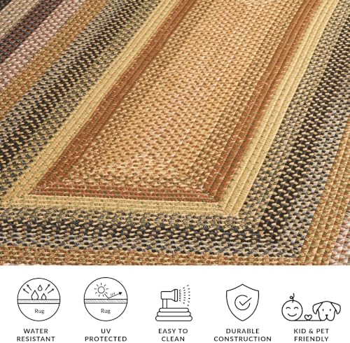 SAFAVIEH Braided Area Rug 5x8, Braided Multi BRD308A