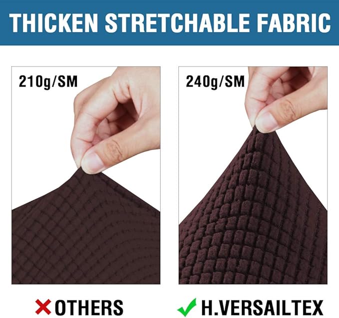 H.VERSAILTEX 3 Piece Stretch Sofa Covers - Image 3