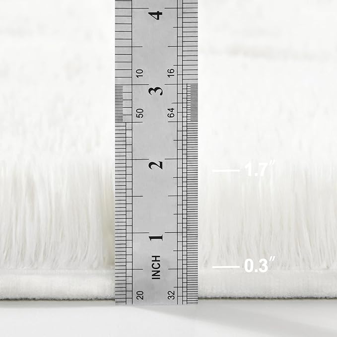 Deerhoo Shag Area Rug, 4 X 6 Plush Fuzzy Rugs - Image 6