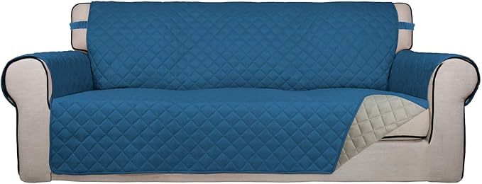 PureFit Reversible Quilted Sofa Cover, Water Resistant Slipcover Furniture by PureFit