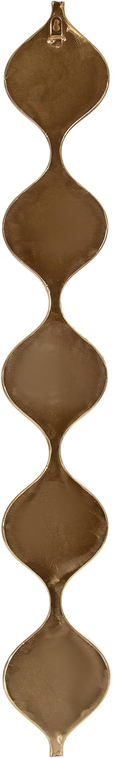 Kate and Laurel Loxi Slim Teardrop Panel Wall Mirror, 7 x 42, Gold, Glam Tall...