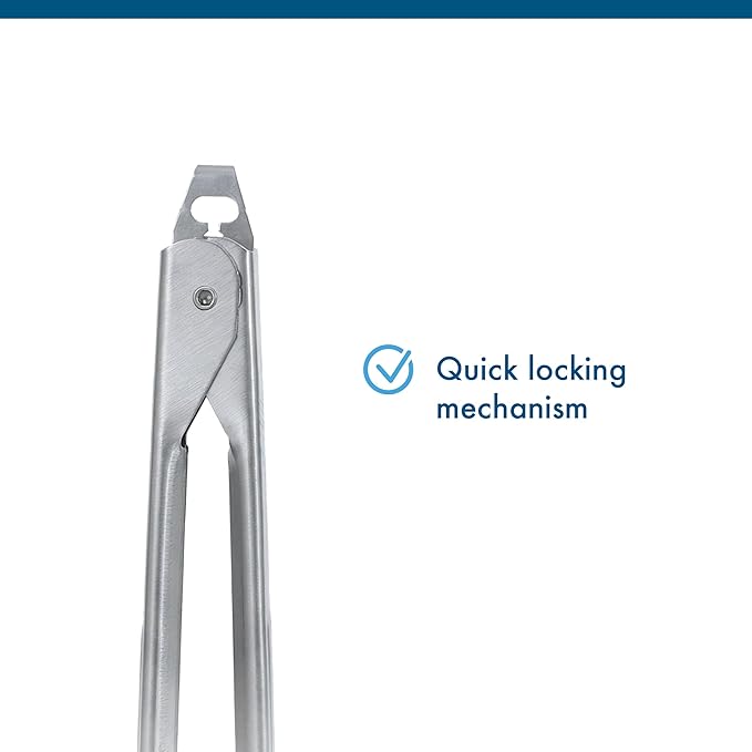 EDLUND 3-Pack Tong Set – Commercial Grade Stainless Steel Tongs, Heavy Duty Grip