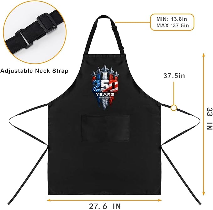Us 250 Years Of Freedoms Apron - Image 3