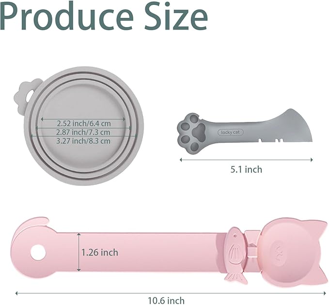 Cat Dog Food Can Lids Spoons，Silicone Pet Food Can Lids - Image 2