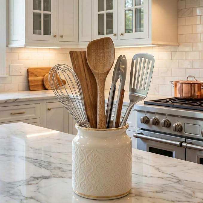 SLATE & ROYCE Wooden Spoon and Spatula Set, 2-Piece Non-Toxic Acacia Wood - Image 5
