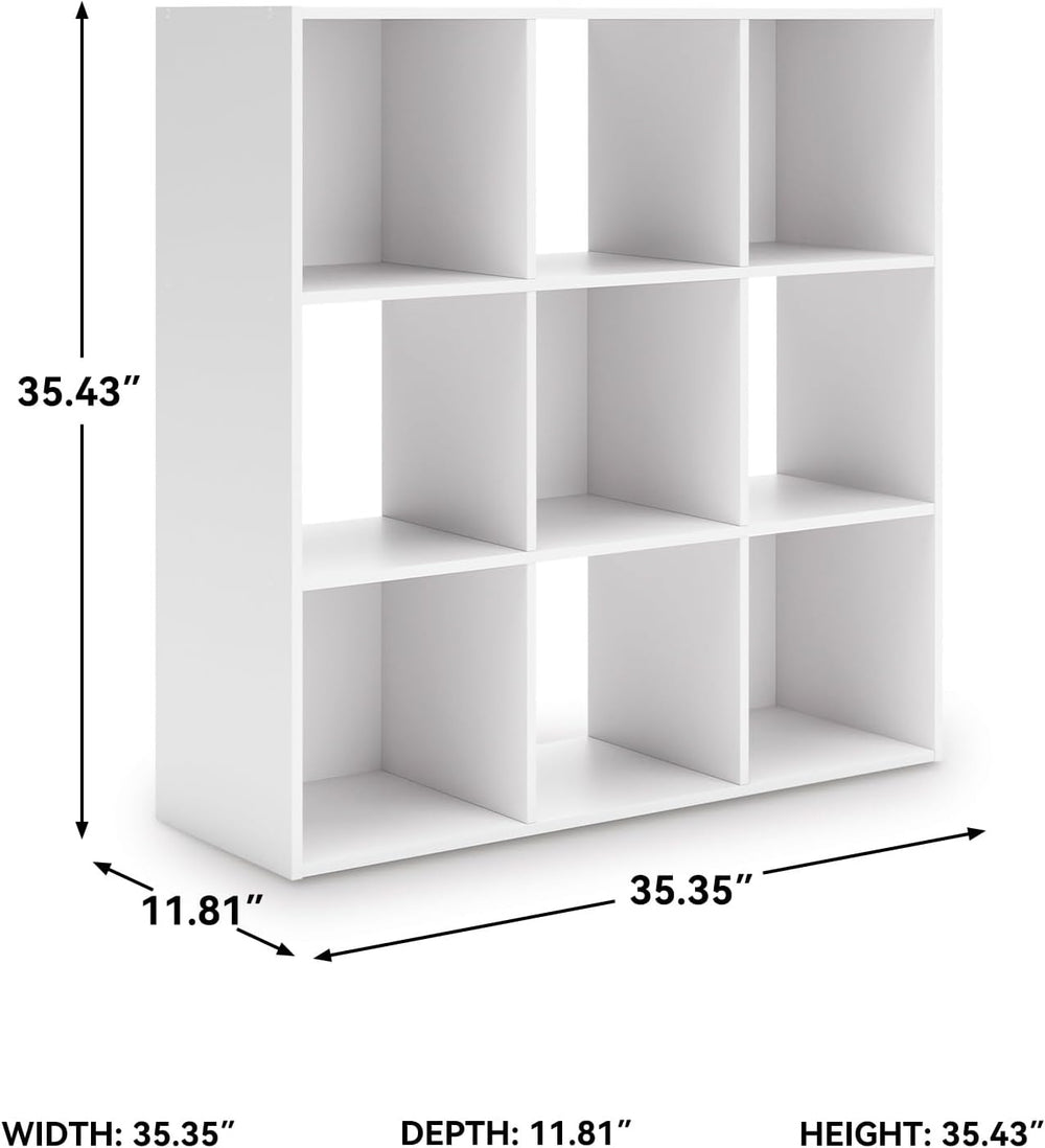 Signature Design by Ashley Onita Modern 3-Tier Floor Standing 9 Cube Organize...