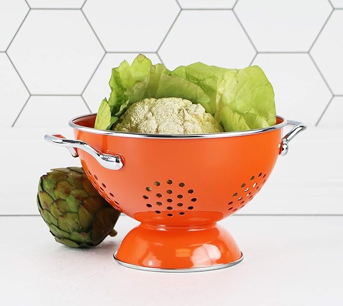 Calypso Basics by Reston Lloyd Powder Coated Enameled Colander, 3 Quart - Image 8