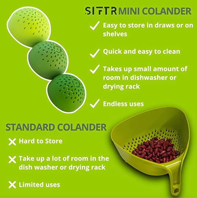 Nesting Can Strainer Mini Colander Set - Image 3