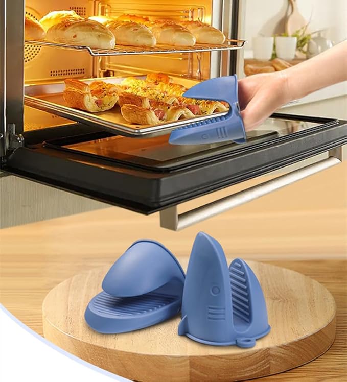 Oven Mitts，Mini Oven Gloves Silicone Heat Resistant Cooking Pinch Mitts - Image 4
