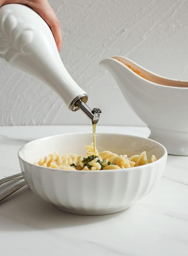 HOMBENE Porcelain Oil and Vinegar Dispenser, 16oz Oil Dispenser - Image 5