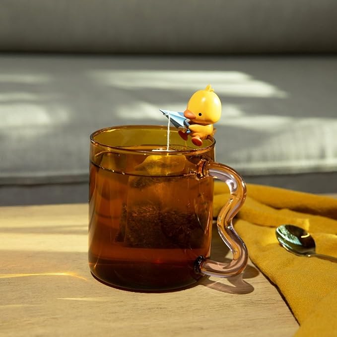 Tea Mates - 1pc Cute Fishing Duck - Tea Bag Holder and String Rest - Tea - Image 6