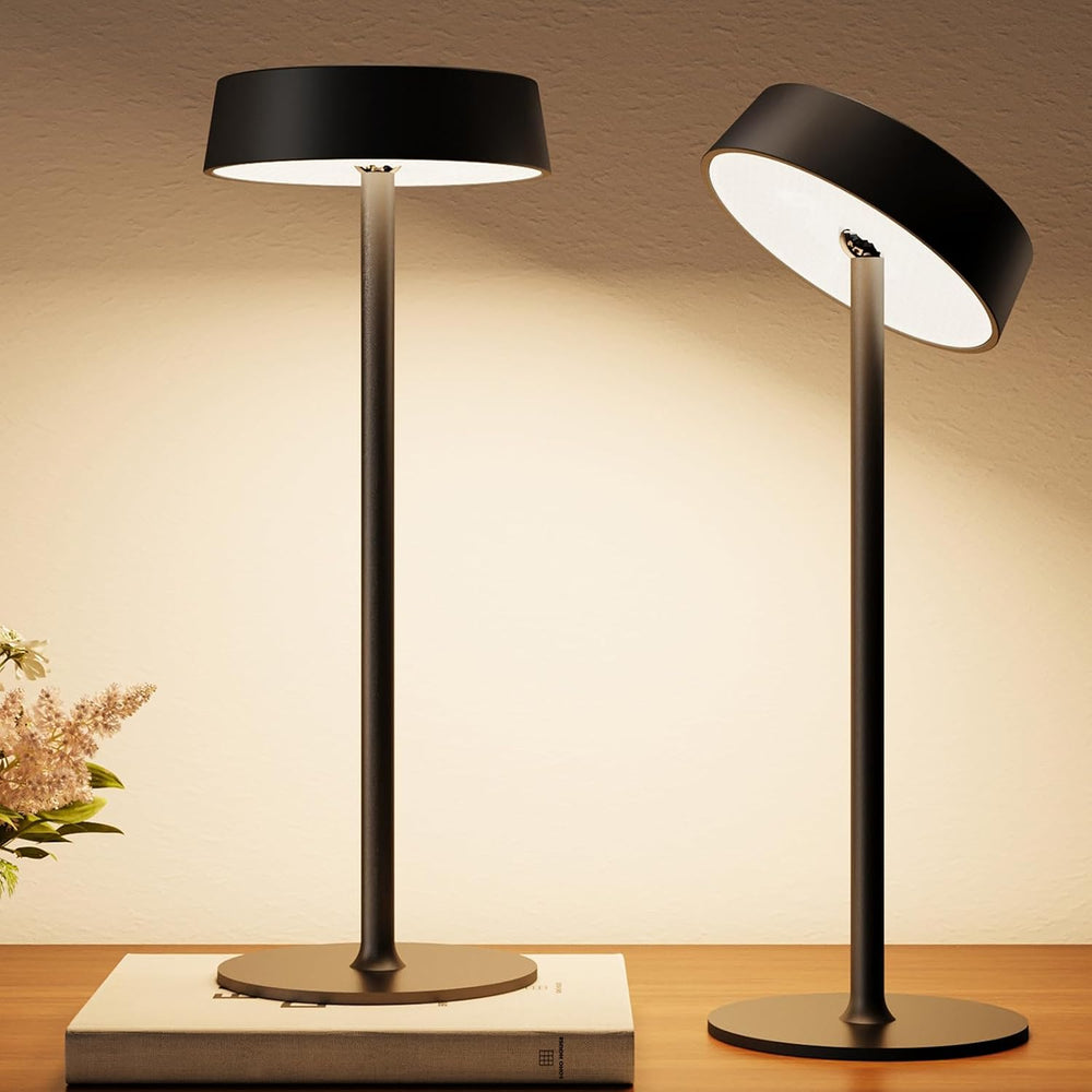 EZVALO Rechargeable Cordless Table Lamp 2 Pack, RGB & 360° Rotating Head