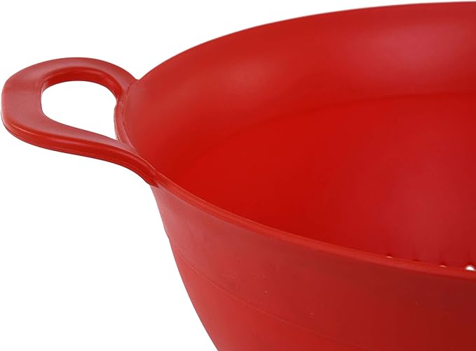 Mintra Home Plastic Strainer Colanders Set: 3, 3.5 and 5 Quart Double Strong - Image 4