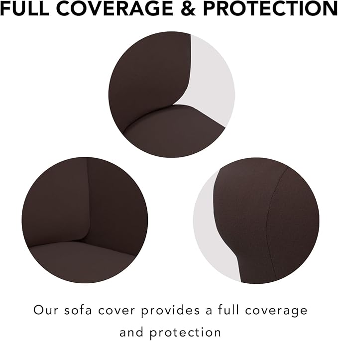 PureFit Super Stretch Sofa Slipcover – Spandex Non Slip Soft Couch Sofa Cover - Image 4