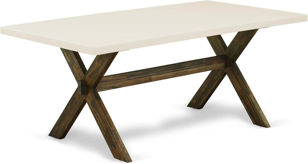 East West Furniture XT727 X-Style Modern Dining Table - a Rectangle Kitchen T...