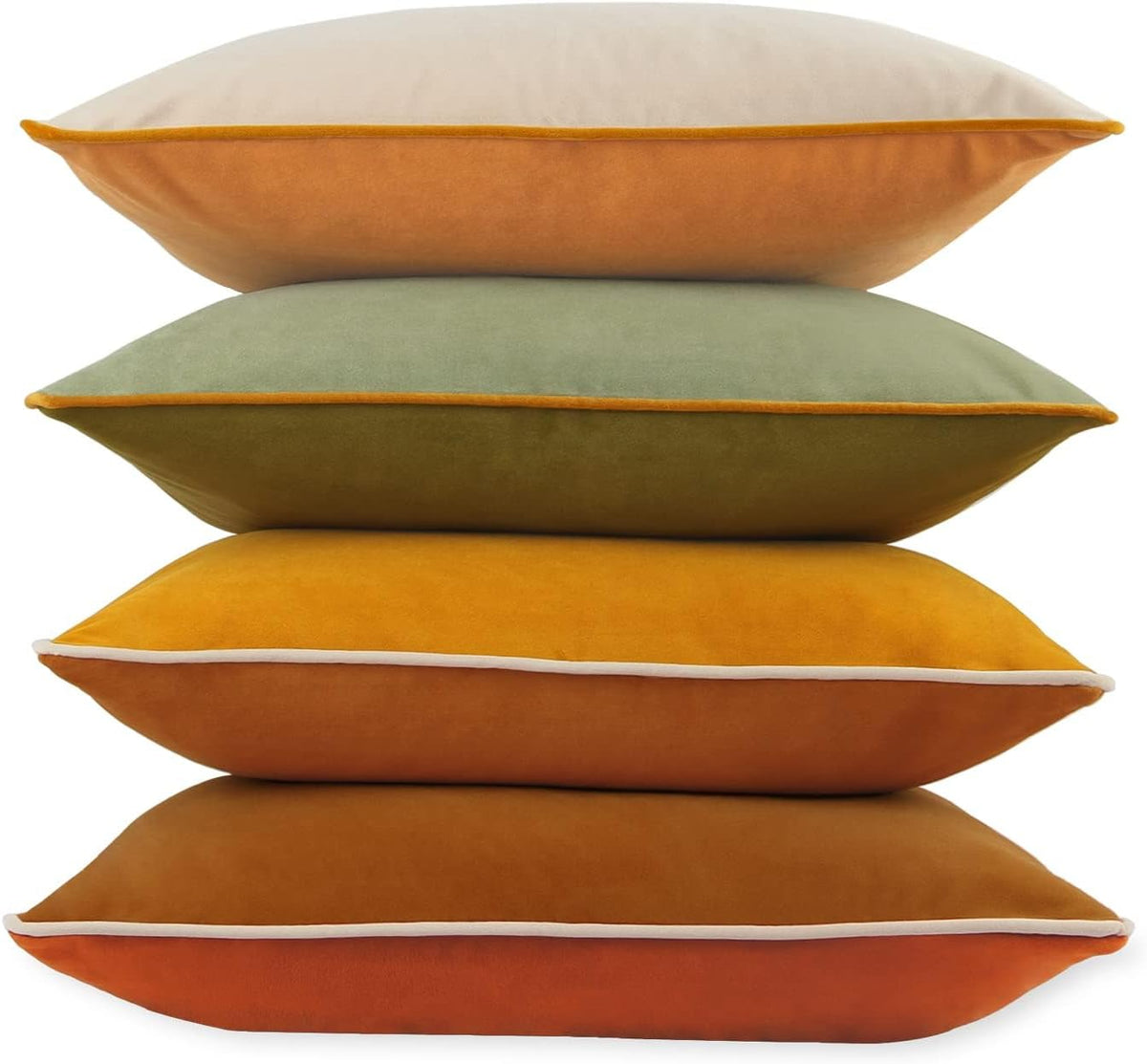 8-colors velvet throw pillow covers 18x18 inch set shown in use