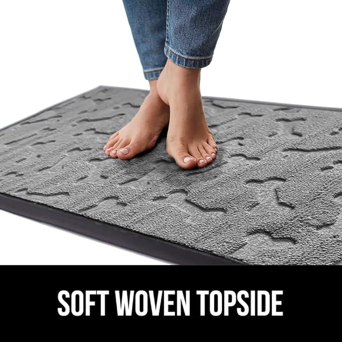 GORILLA GRIP 100% Waterproof All-Season WeatherMAX Doormat, US Designed Natural - Image 7