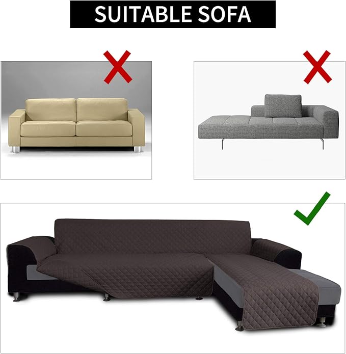 Easy-Going Sofa Slipcover L Shape Sofa Cover Sectional Couch Cover Furniture - Image 4