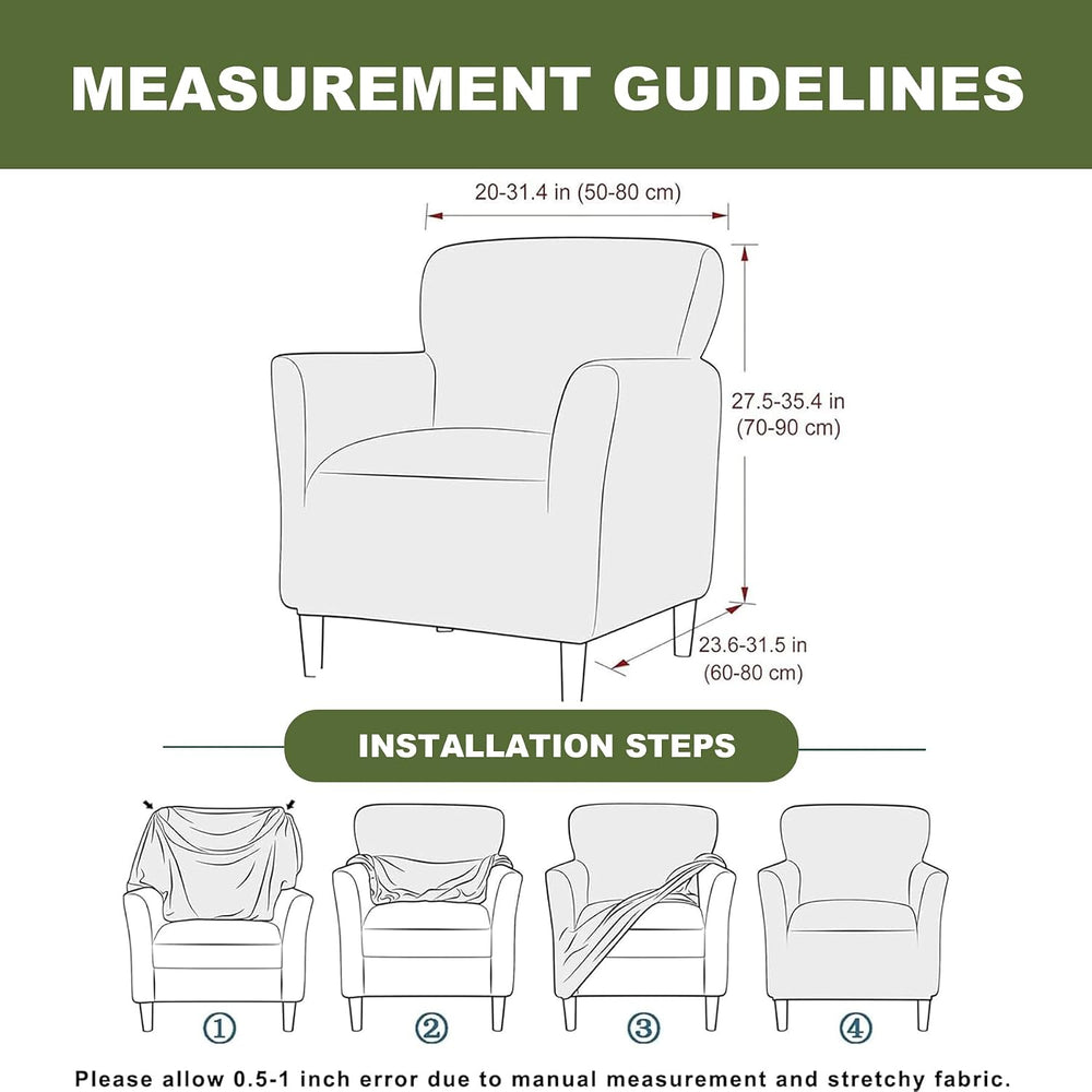 FUANGUI Banquet Armchair Slipcover Chair Covers with Arms