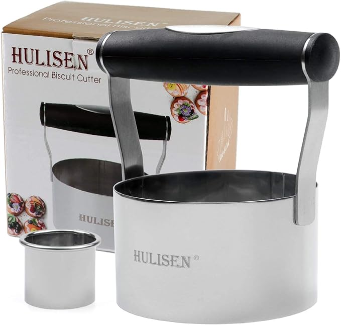 HULISEN 3.5 inch Biscuit Cutter, Stainless Steel Round Cookies Cutter - Image 2