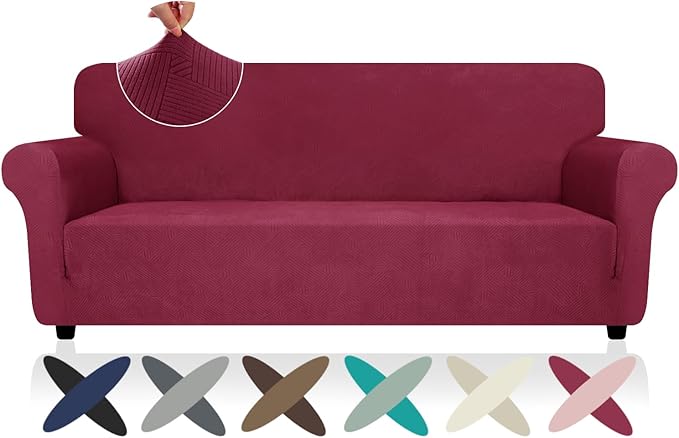 ZNSAYOTX Super Stretch Couch Cover, New Striped Sofa Covers Fitted Slipcovers by ZNSAYOTX