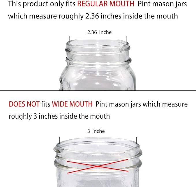 Amolliar Mason Jar Liquid Soap Dispenser Lid, 304 Stainless Steel Pump Lid - Image 6