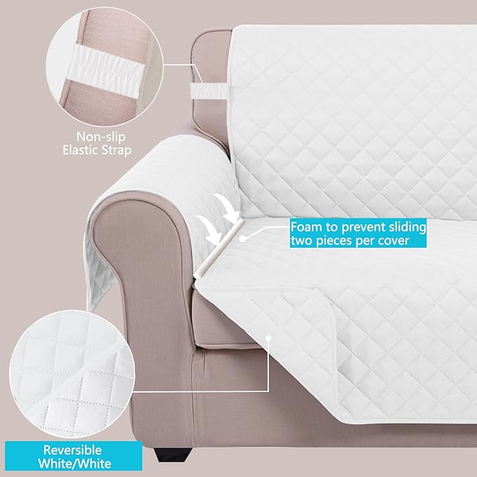 U-NICE HOME Recliner Chair Covers Reversible Chair Cover Pet Covers - Image 3