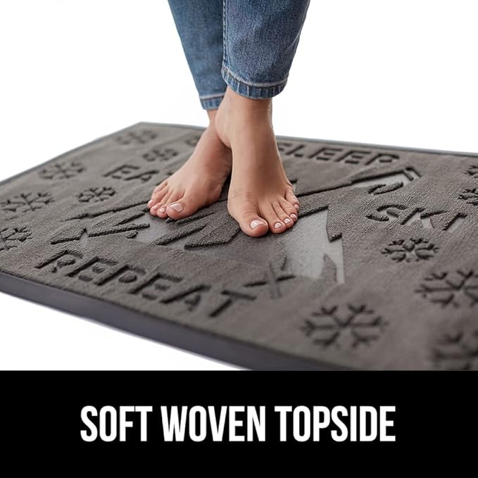 GORILLA GRIP 100% Waterproof All-Season WeatherMAX Doormat 35x23, US Designed - Image 7