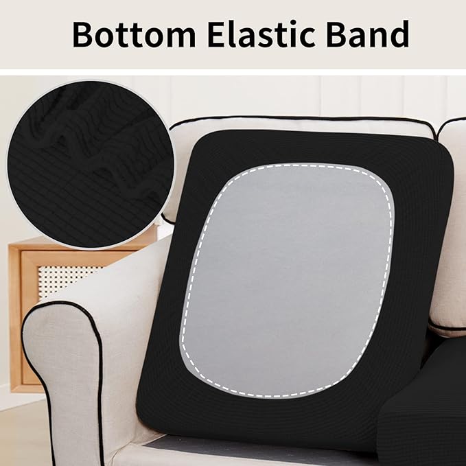 Easy-Going Stretch Individual Chair Couch Cushion Cover Sofa Cushion Furniture - Image 4