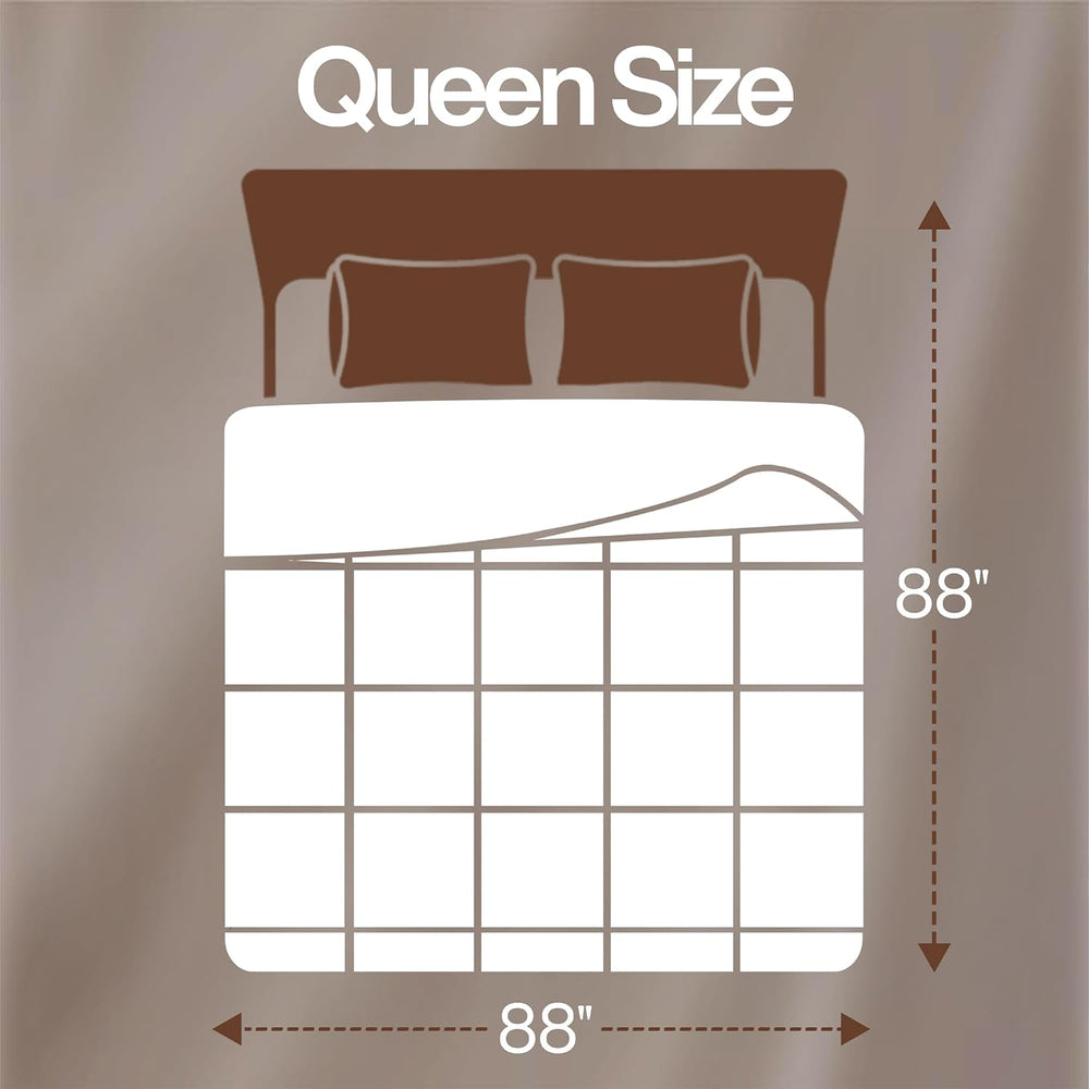 Utopia Bedding Queen Comforter, Duvet Insert, White, 88 x 88 Inches