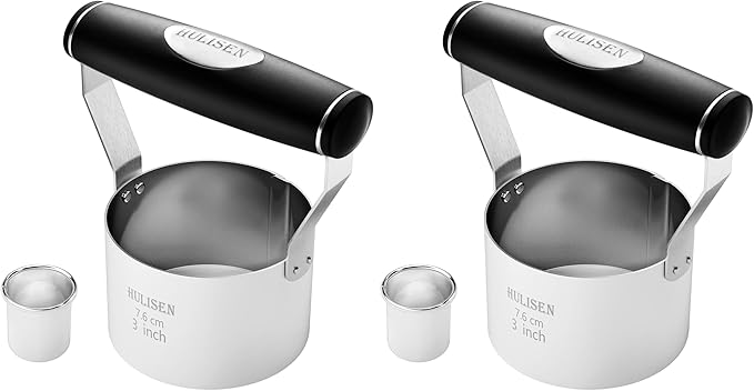 HULISEN 3 inch Biscuit Cutter, Stainless Steel Round Cookies Cutter by HULISEN