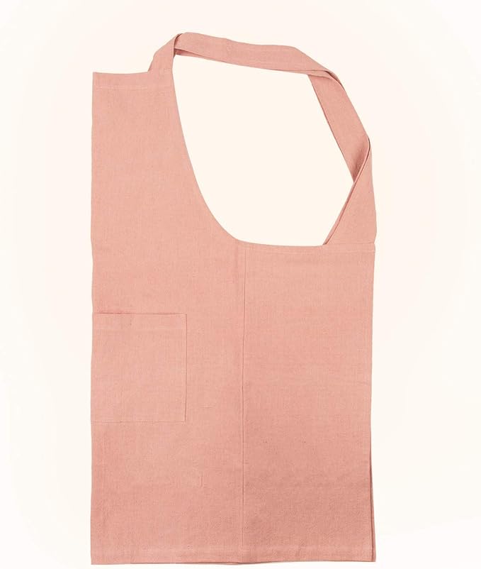 ELEZAY Aprons for Women with Pockets Plus Size Comfort Cross Back No Tie Cotton - Image 3
