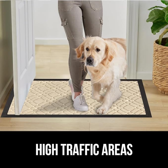 GORILLA GRIP 100% Waterproof All-Season WeatherMAX Doormat 35x23, US Designed - Image 6