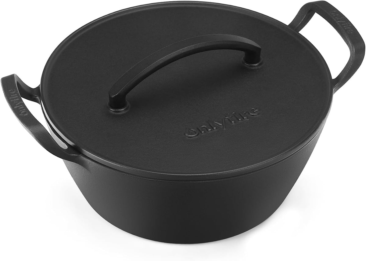 Onlyfire Cast Iron Dutch Oven, Heavy-Duty Dutch Oven Pot