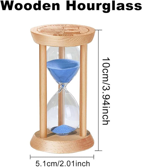1 Minute Sand Timer, 1 Min Wooden Hourglass, Wood Mini Sand Clock, One Minute - Image 2