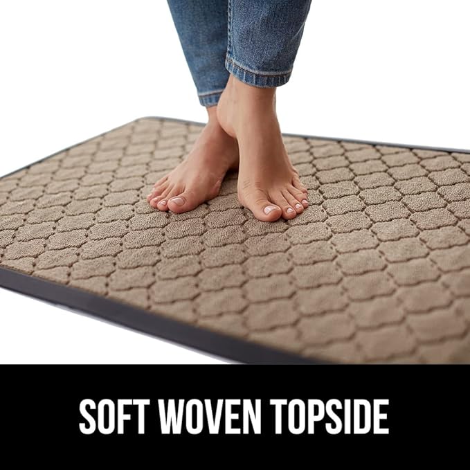 GORILLA GRIP 100% Waterproof All-Season WeatherMAX Doormat, US Designed Natural - Image 8