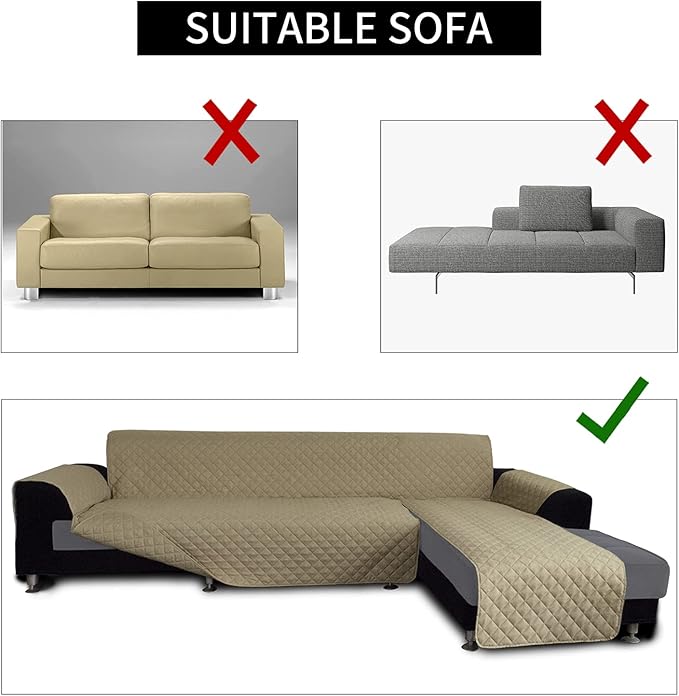 Easy-Going Sofa Slipcover L Shape Sofa Cover Sectional Couch Cover Furniture - Image 4