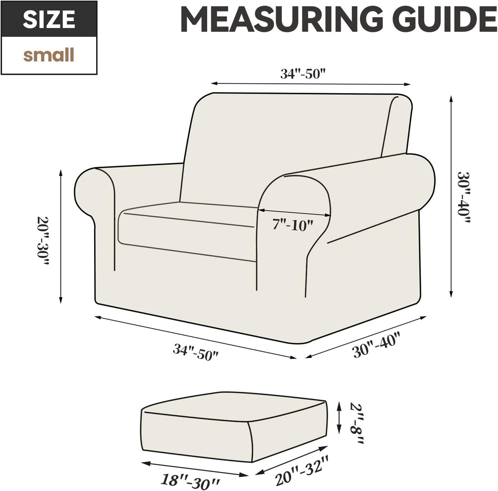 WEERRW Velvet Stretch 2 Pieces Chair Sofa Slipcovers Washable, Black
