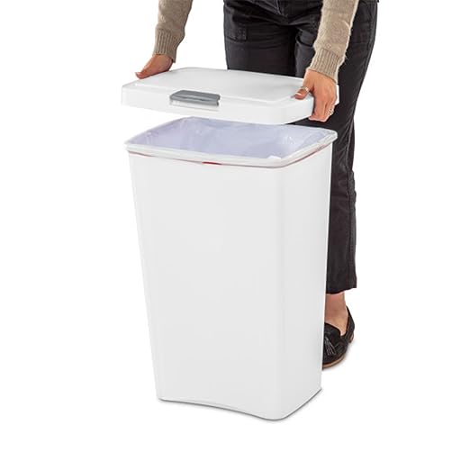 Sterilite 13 Gallon TouchTop Wastebasket Trash Can Garbage Recycle Bin - Image 7