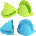 Vaincre 4PCS Silicone Oven Mitts Heat Resistant, Silicone Potholders by Vaincre